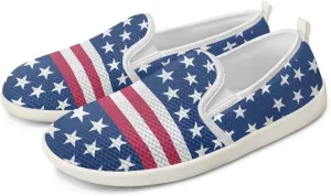 Fashion Wide Barefoot for Women Printing Shoes Lightweight Walking Casual Slip Ons Comfortable Art Painted Soft Shoes US Size 6-11