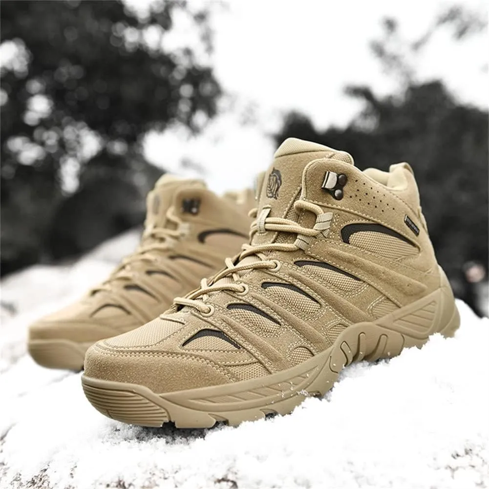 GEXECEUSS Hiking Boots for Men Breathable Non-Slip Casual Low-Top Sneakers for Trailing Trekking Outdoor Leather Walking Shoes