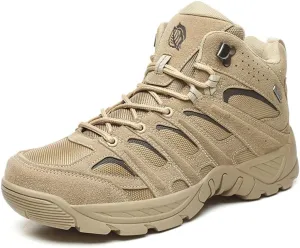 GEXECEUSS Hiking Boots for Men Breathable Non-Slip Casual Low-Top Sneakers for Trailing Trekking Outdoor Leather Walking Shoes
