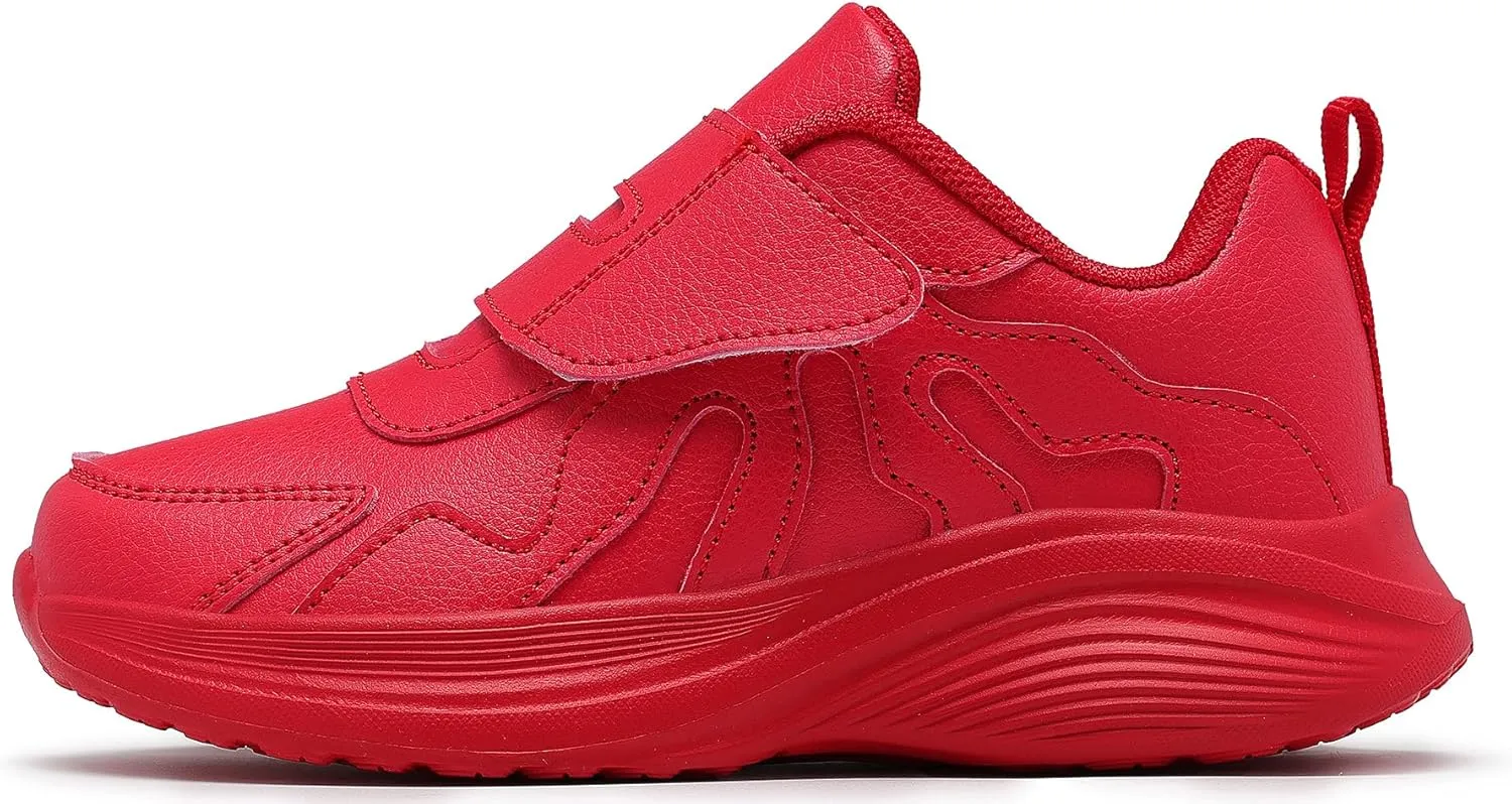 Girls Sneakers Boys Shoes Lightweight Fashion Dual Hook and Loops Kids Running Shoes