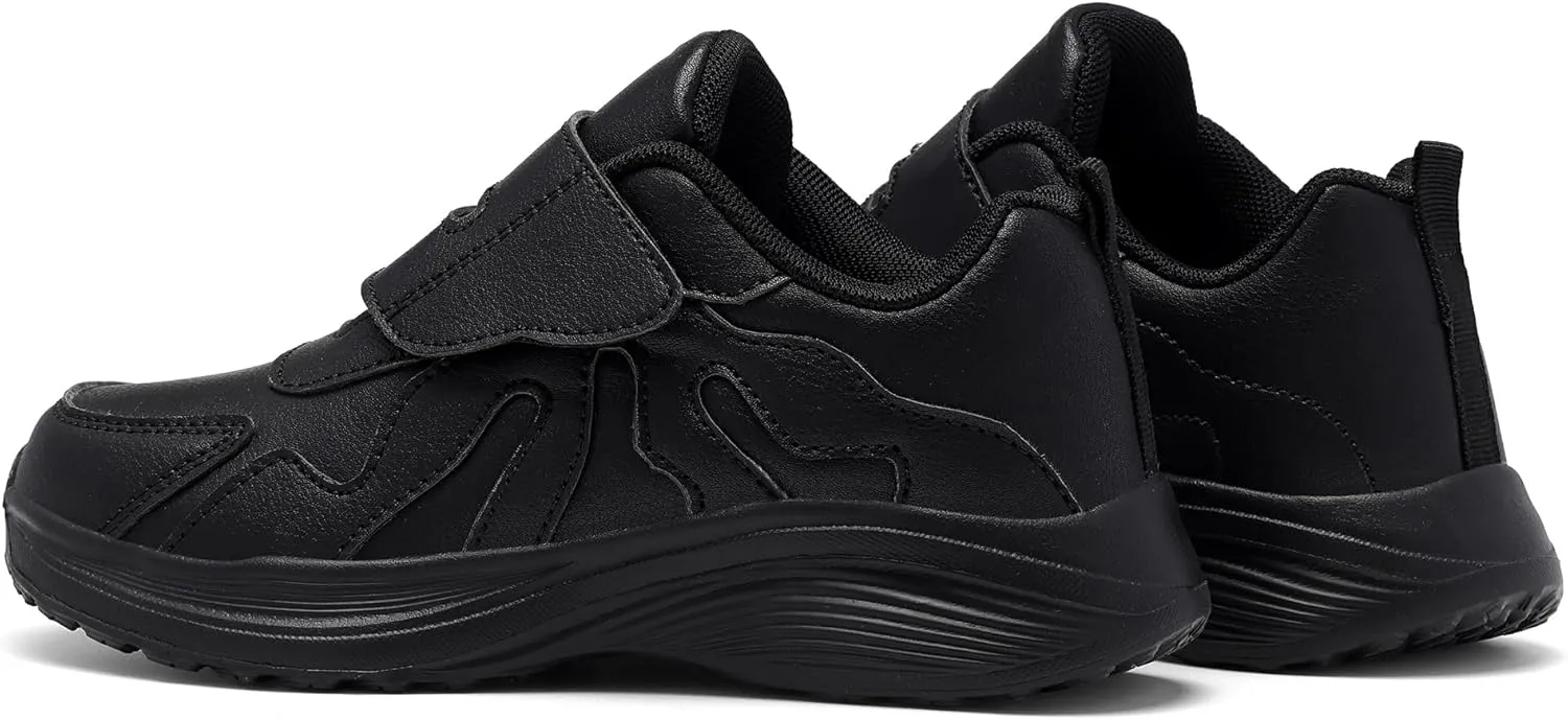 Girls Sneakers Boys Shoes Lightweight Fashion Dual Hook and Loops Kids Running Shoes