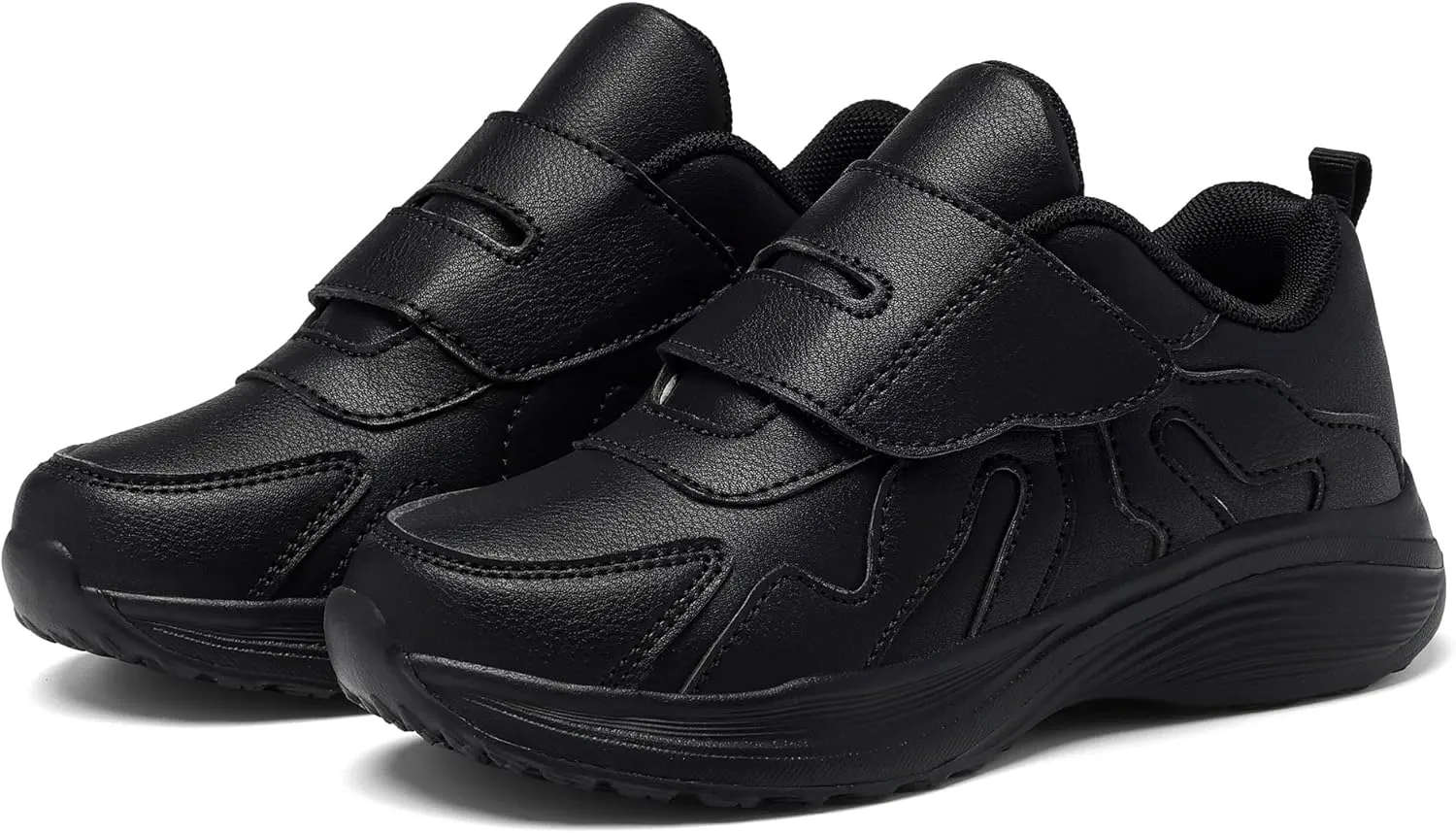 Girls Sneakers Boys Shoes Lightweight Fashion Dual Hook and Loops Kids Running Shoes