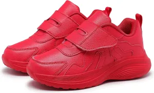 Girls Sneakers Boys Shoes Lightweight Fashion Dual Hook and Loops Kids Running Shoes