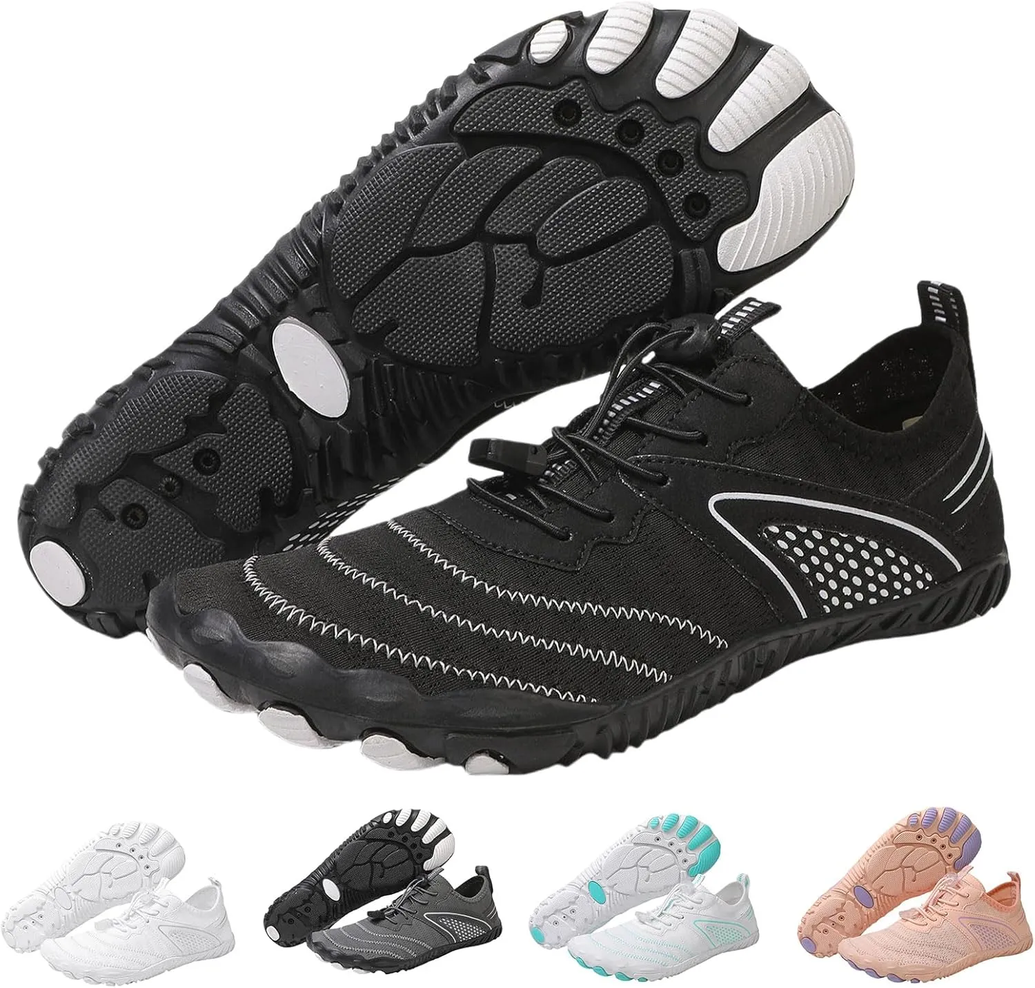 Hike Barefoot Shoes for Women Men Non-Slip&Zero Drop Water Shoes,Waterproof Trail Running Beach Barefoot,Outdoor Lightweight Breathable Wide Toe Box Hiking Footwear,Fashion Comfort Footwear Unisex