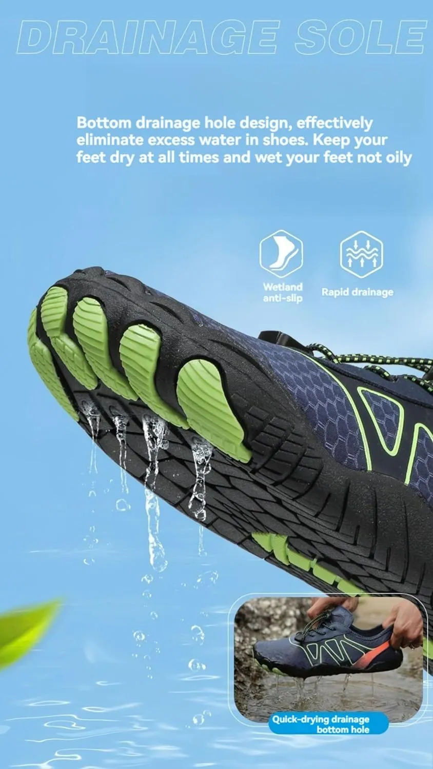 Hike Barefoot Shoes Women Men Pro Barefoot Shoes with Wide Toe Box Healthy and Non-Slip Breathable Quick Dry Zero Drop Trail Running Shoe Hiking Athletic Sneakers Hiking Shoe