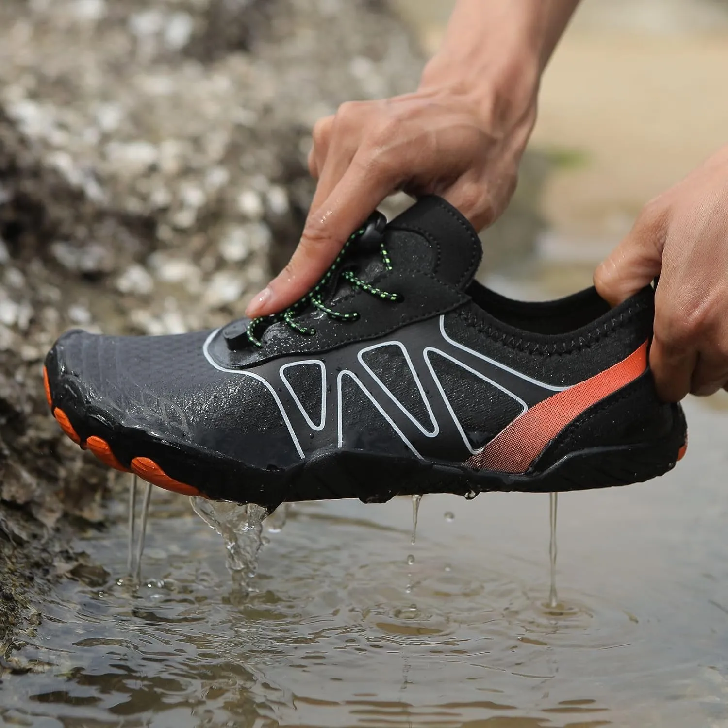 Hike Barefoot Shoes Women Men Pro Barefoot Shoes with Wide Toe Box Healthy and Non-Slip Breathable Quick Dry Zero Drop Trail Running Shoe Hiking Athletic Sneakers Hiking Shoe