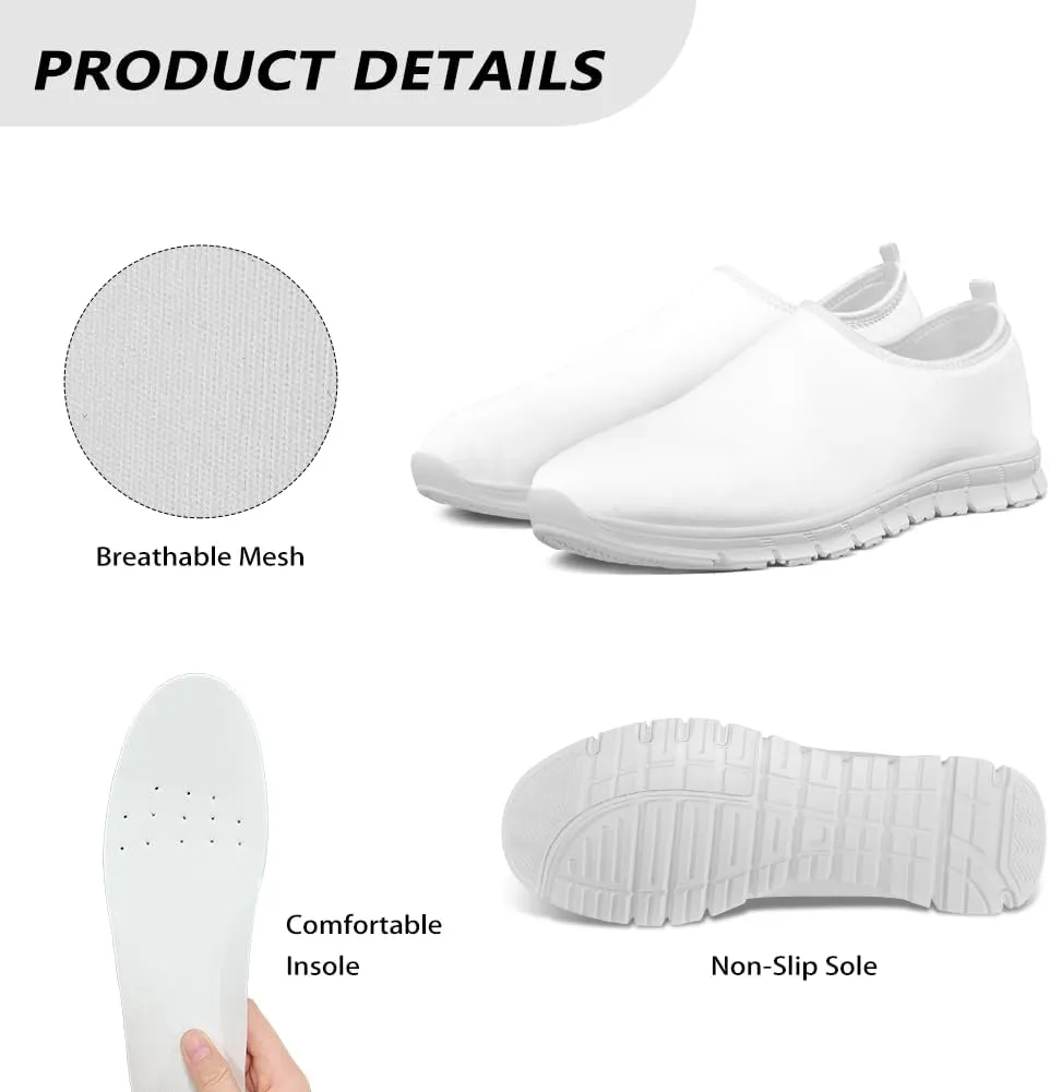 Jeiento Women's Go Walk Sneaker Lightweight Casual Shoes Anti-Skid/Breathable/Slip-On Loafers Breathable Mesh Workout Sneakers