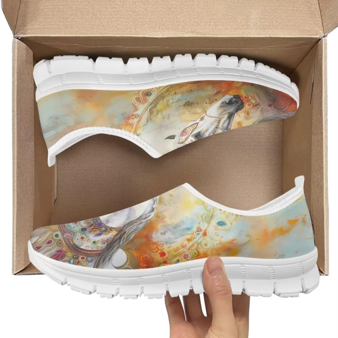 Jeiento Women's Go Walk Sneaker Lightweight Casual Shoes Anti-Skid/Breathable/Slip-On Loafers Breathable Mesh Workout Sneakers