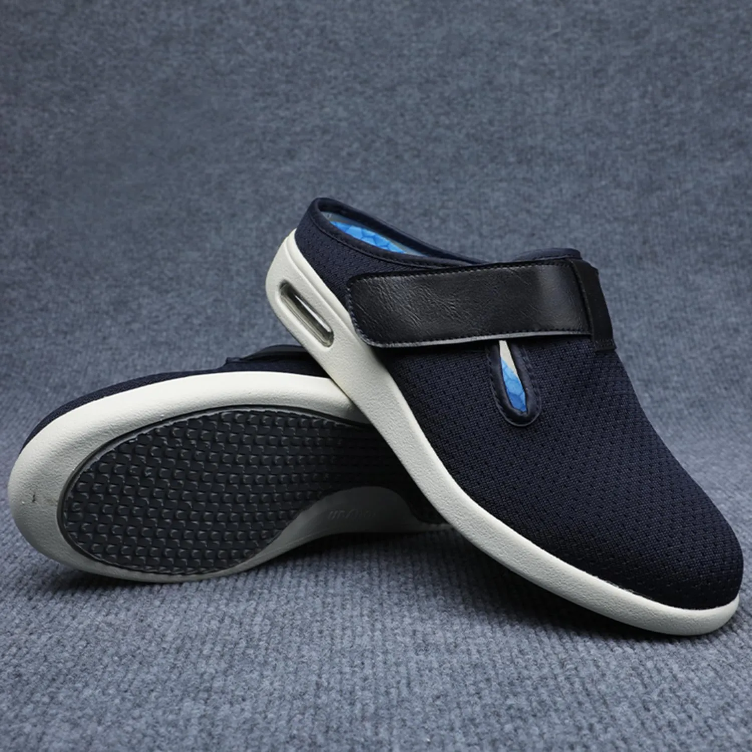 JITUUE Women's Loafers Diabetic Air-Cushion Slip-On Walking Shoes Orthopedic Breathable Casual Comfort Outdoor Shoes Memory Foam Slipper