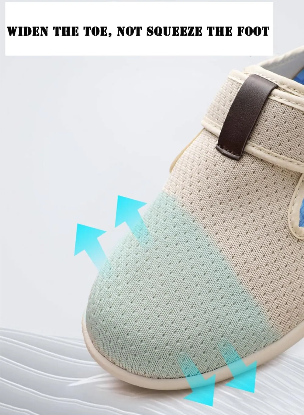 JITUUE Women's Loafers Diabetic Air-Cushion Slip-On Walking Shoes Orthopedic Breathable Casual Comfort Outdoor Shoes Memory Foam Slipper