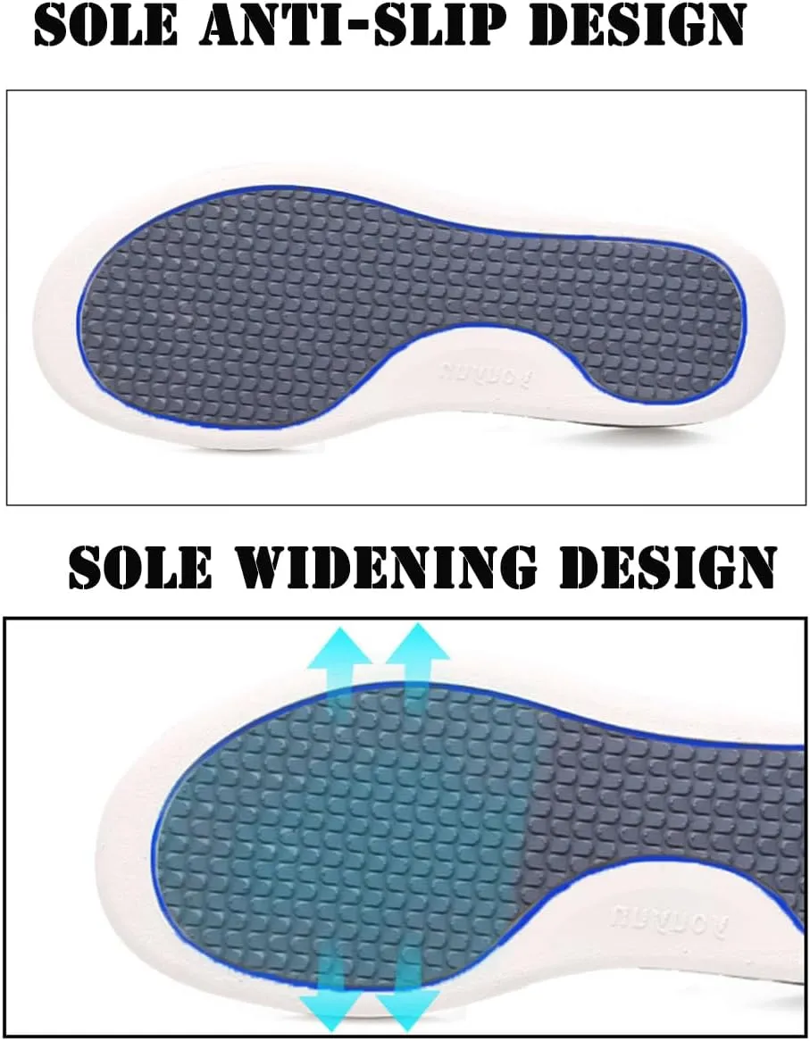 JITUUE Women's Loafers Diabetic Air-Cushion Slip-On Walking Shoes Orthopedic Breathable Casual Comfort Outdoor Shoes Memory Foam Slipper