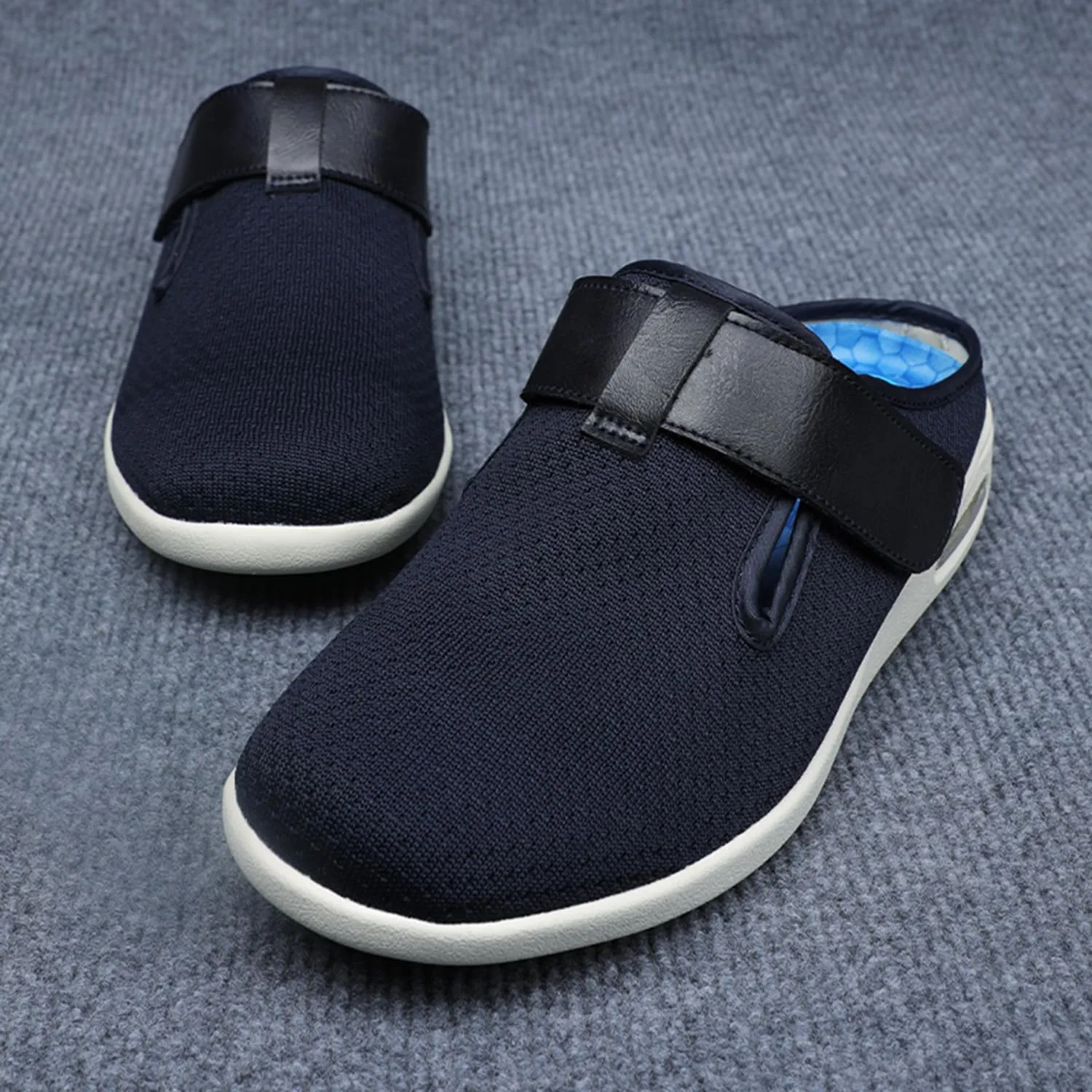 JITUUE Women's Loafers Diabetic Air-Cushion Slip-On Walking Shoes Orthopedic Breathable Casual Comfort Outdoor Shoes Memory Foam Slipper