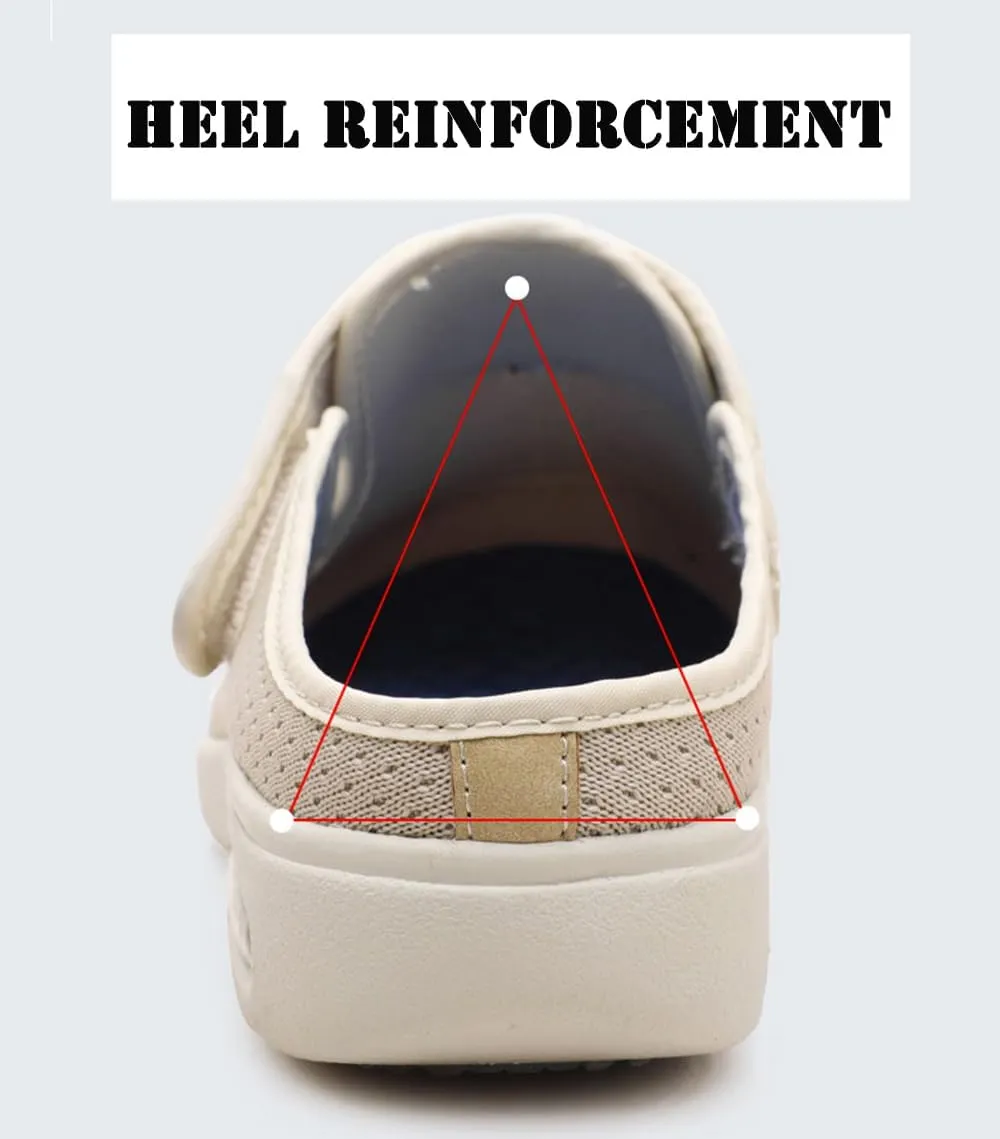 JITUUE Women's Loafers Diabetic Air-Cushion Slip-On Walking Shoes Orthopedic Breathable Casual Comfort Outdoor Shoes Memory Foam Slipper