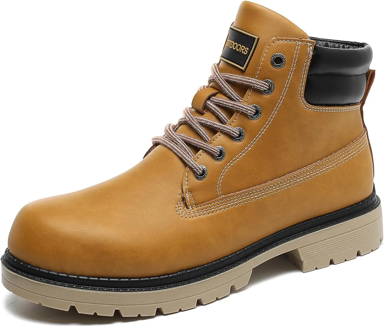 JSWEI Hiking Boots for Men and Women Comfortable Casual Chukka Boots - Outdoor Oxford & Derby Waterproof Lightweight Lace up Resistant Walking Ankle
