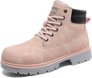JSWEI Hiking Boots for Men and Women Comfortable Casual Chukka Boots - Outdoor Oxford & Derby Waterproof Lightweight Lace up Resistant Walking Ankle