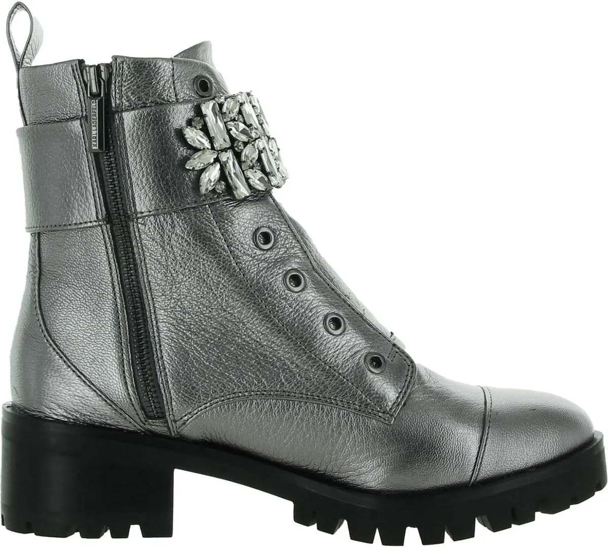KARL LAGERFELD Women's Pippa Combat Boot