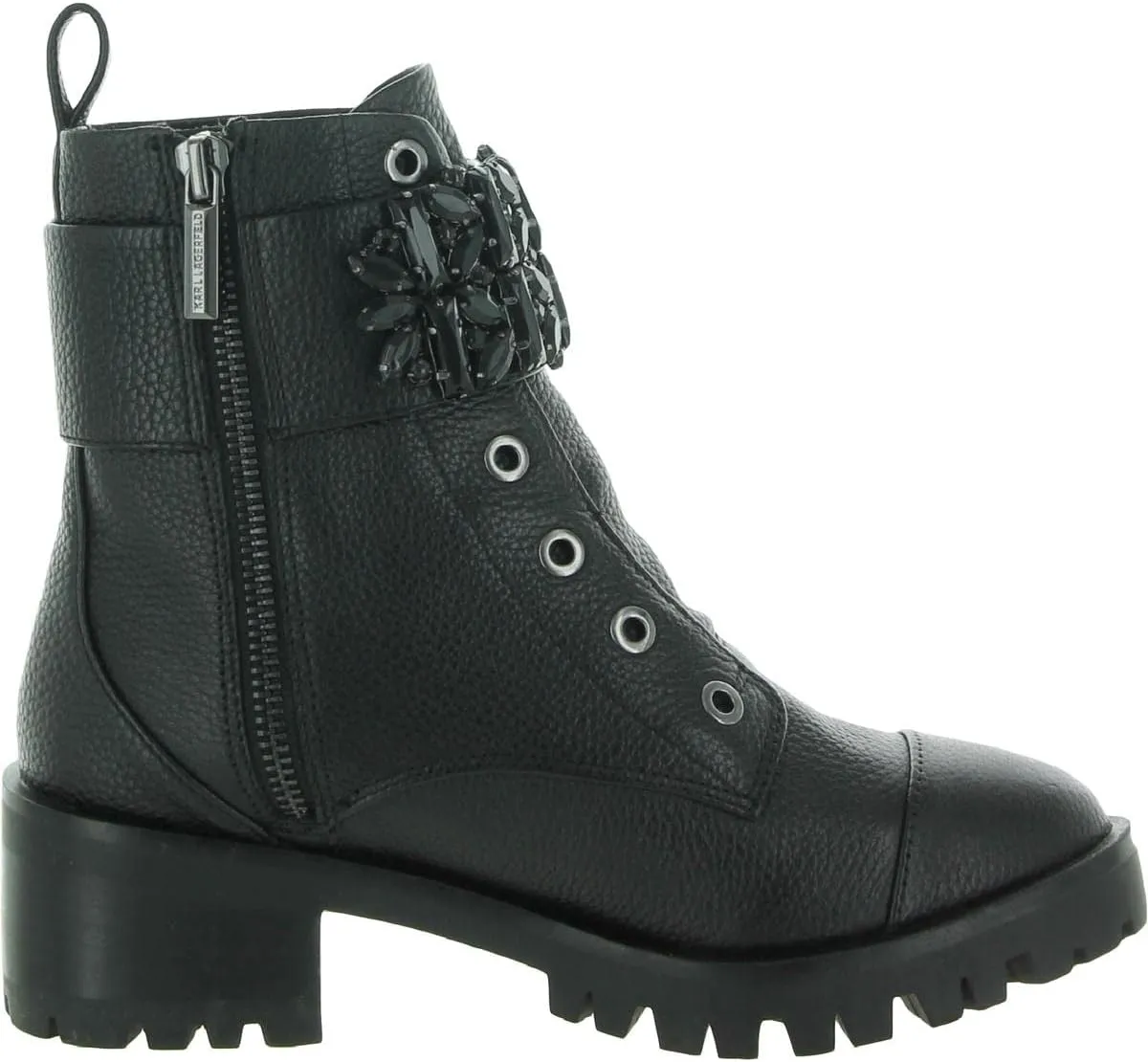 KARL LAGERFELD Women's Pippa Combat Boot