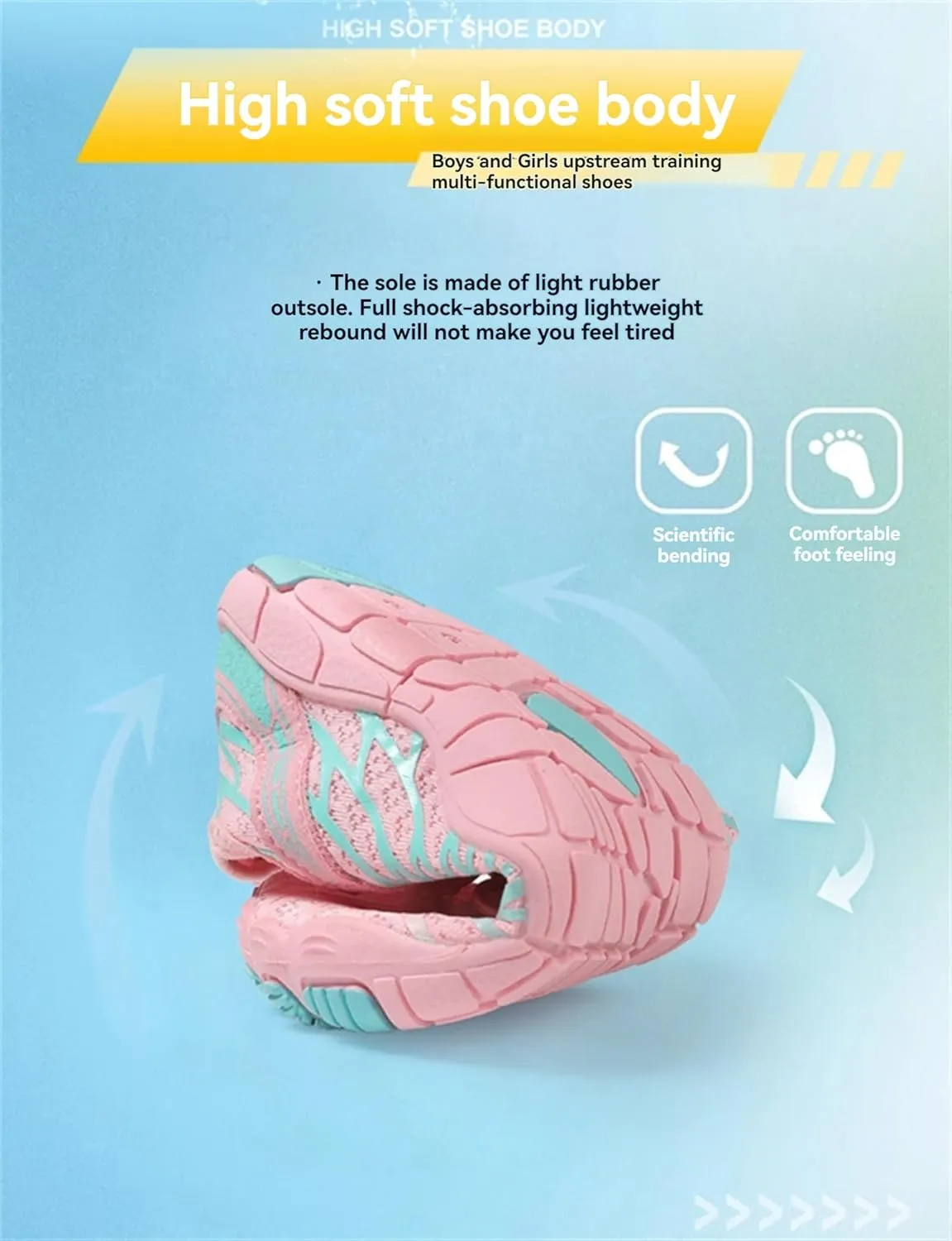 Kids Barefoot Shoes Toddler Boys Girls Sneakers Comfort Anti-Slip Walking Shoes Wide Toe Box Quick Dry Lightweigt Waterproof Breathable Shoes Non-Slip Hiking Footwear Shoes Barefoot Sneakers