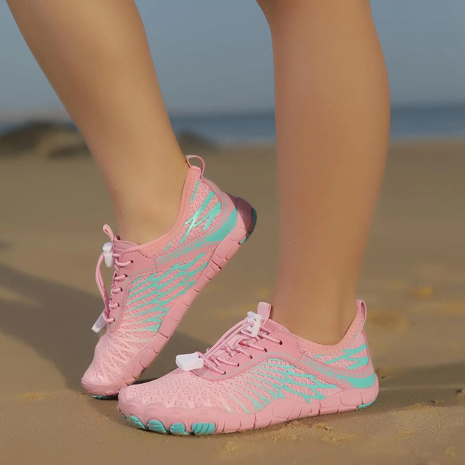 Kids Barefoot Shoes Toddler Boys Girls Sneakers Comfort Anti-Slip Walking Shoes Wide Toe Box Quick Dry Lightweigt Waterproof Breathable Shoes Non-Slip Hiking Footwear Shoes Barefoot Sneakers