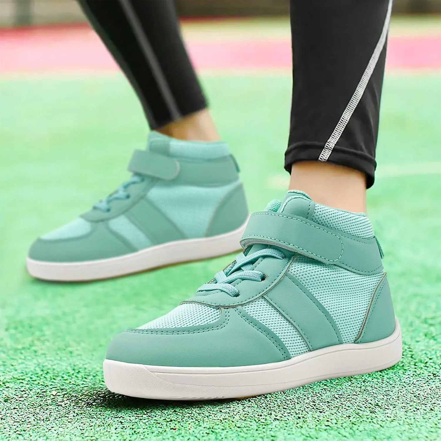 Kids Barefoot Wide Toe Shoes High Top Wrestling Boxing Shoes Comfort Hiking Boots Comfort Zero Drop Minimalist Sneaker for Little Big Kid