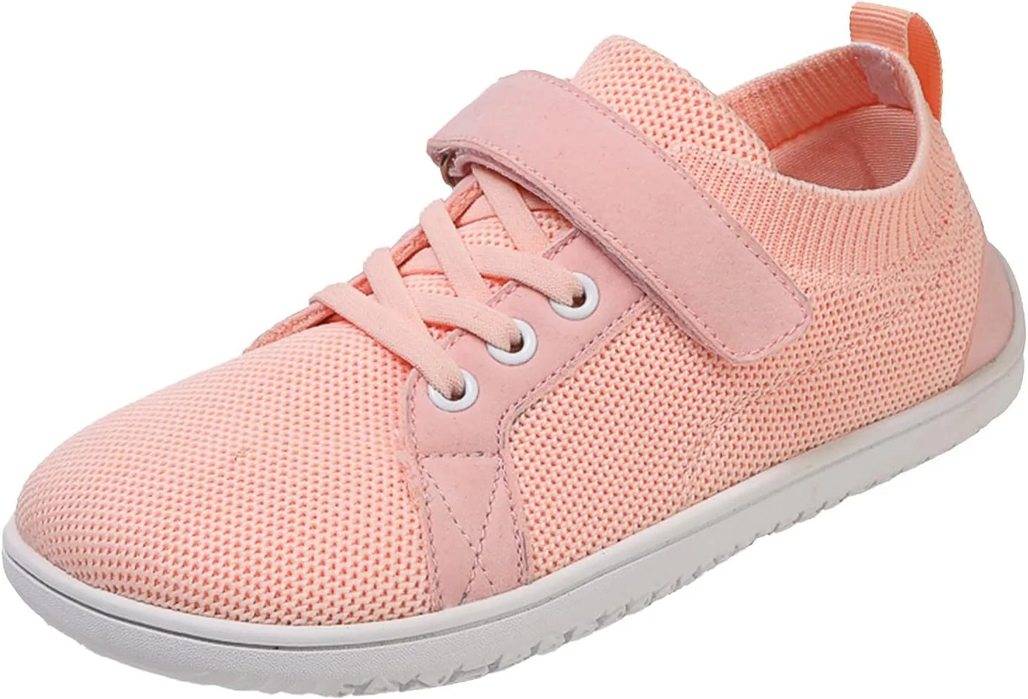 Kids Mesh Running Sneakers Hook Loop Flat Non Slip Breathable Sport Shoes Youth Childrens Athletic Walking Casual Shoes