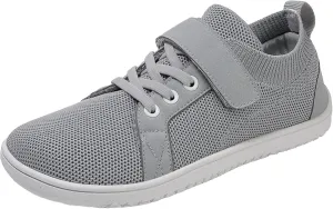 Kids Mesh Running Sneakers Hook Loop Flat Non Slip Breathable Sport Shoes Youth Childrens Athletic Walking Casual Shoes