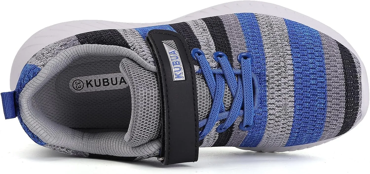 KUBUA Kids Sneakers Boys Tennis Lightweight Breathable Athletic Girls Running Shoes for Toddler