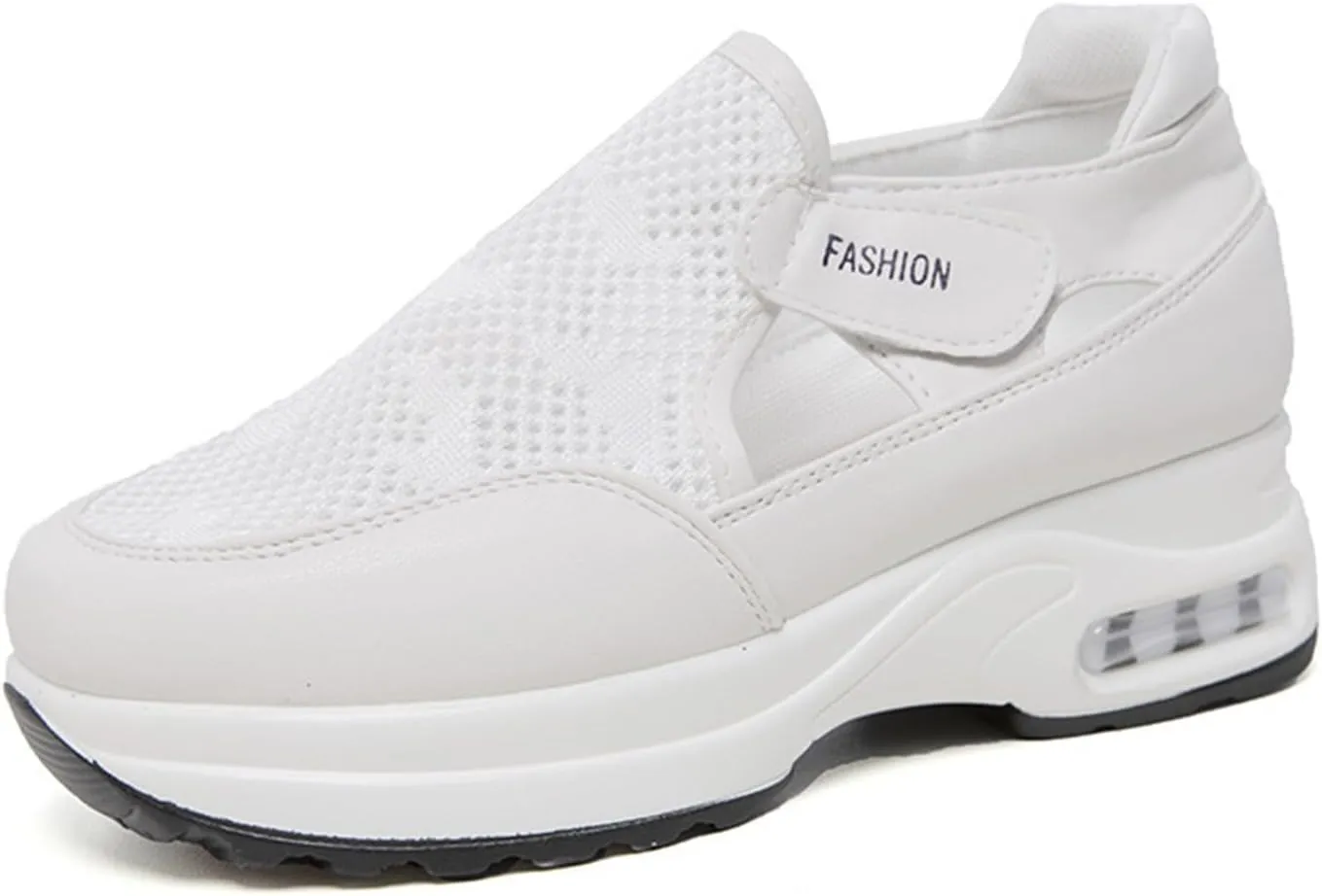 Ladmiple Shoes For Women Sneakers Slip Ons Lace Up Fashion Casual Summer Platform Leather Walking Shoes Flats Loafers