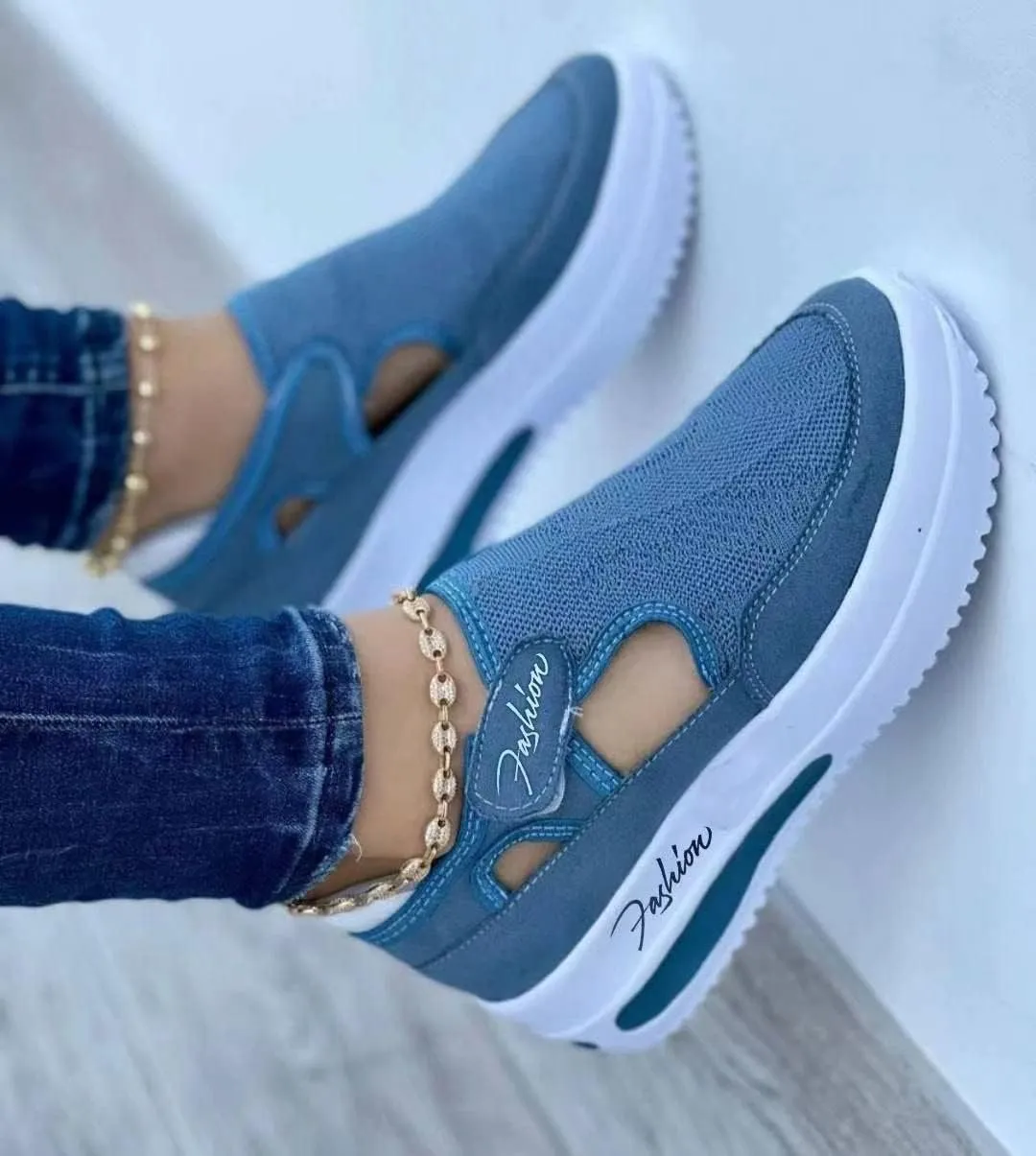 Ladmiple Shoes For Women Sneakers Slip Ons Walking Shoes Casual Lace Up Dressy Summer Fashion Cute Platform Flats Loafer