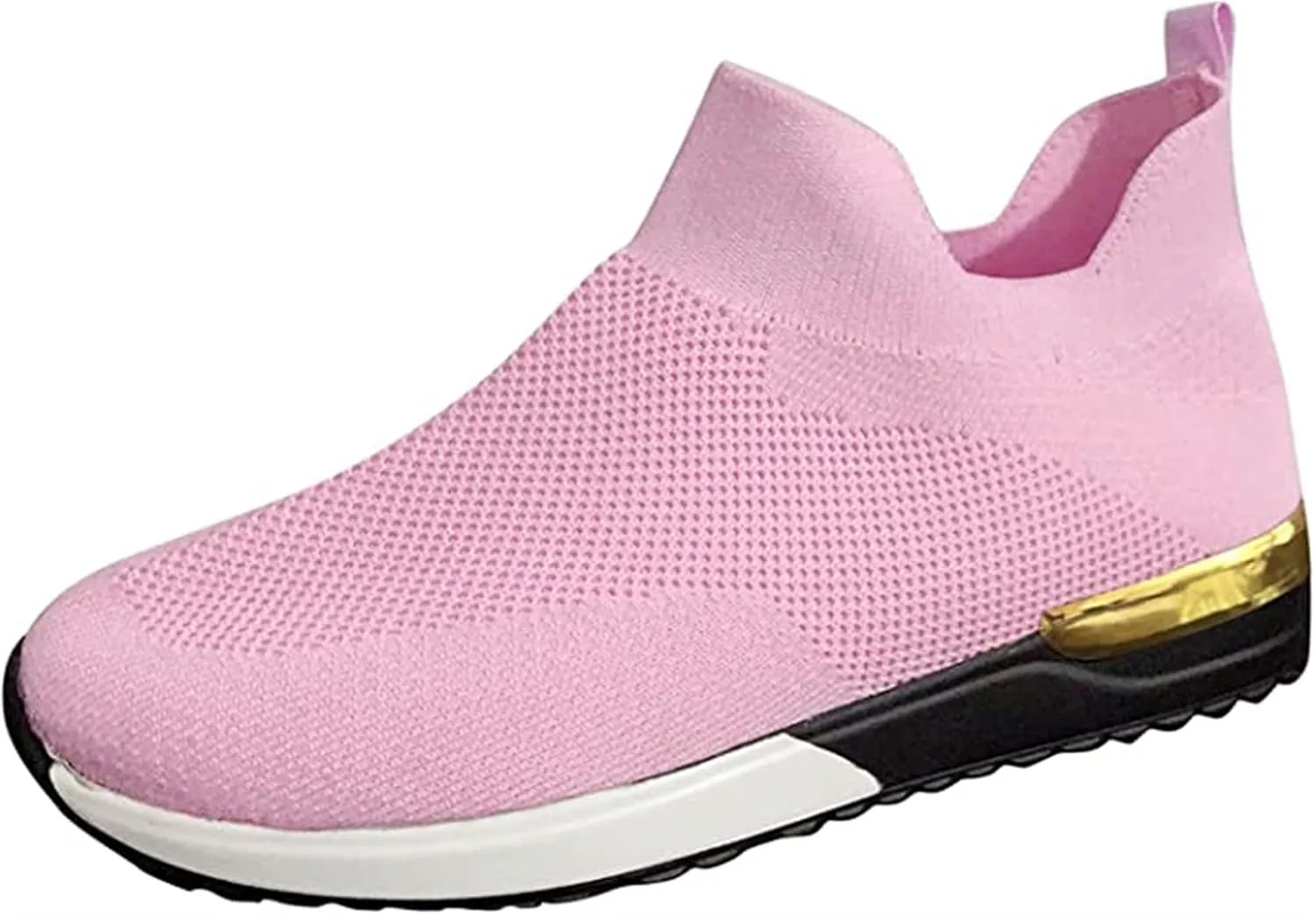 Ladmiple Shoes For Women Sneakers Trendy Walking Shoes Slip on Sock Sneakers Lady Girls Mesh Loafers Running Tennis Shoes