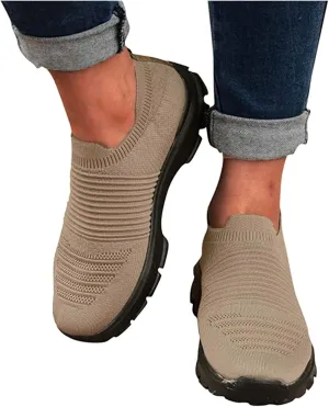 Ladmiple Sneakers For Women Comfortable Shoes Slip On Casual Walking Shoes Dressy Summer Fashion Non Slip Flats Loafers