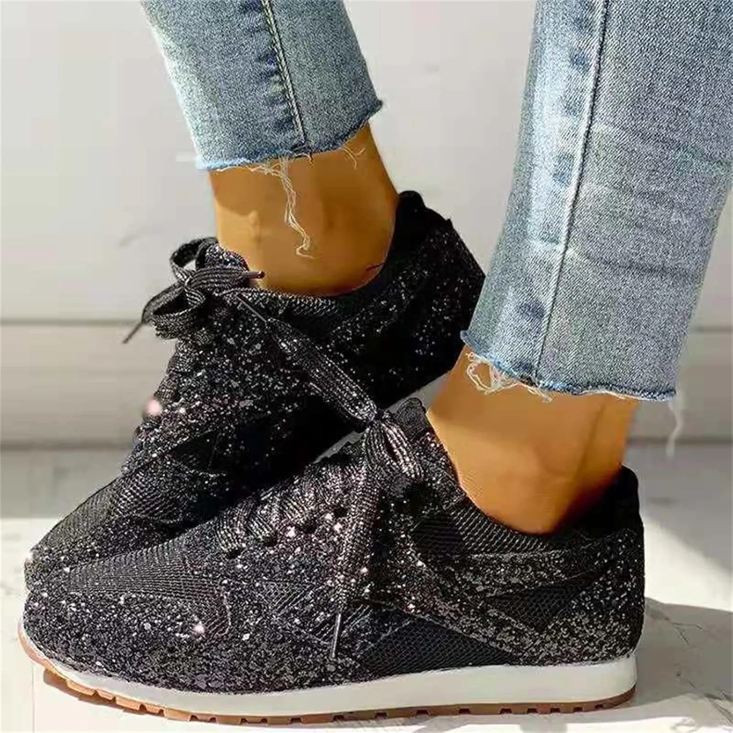 Ladmiple Sneakers For Women Walking Shoes Comfortable Slip on Fashion Casual Dressy Summer Low Top Platform Flats Loafer