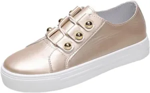 Lausiuoe Shoes For Women Flats Comfortable Navy Wide Width Women's Slip on Canvas Shoes Low Top Sneakers Non Slip Fashion Casual Fall Classic Lightweight Soft Comfort Breathable Walking Flat Loafers