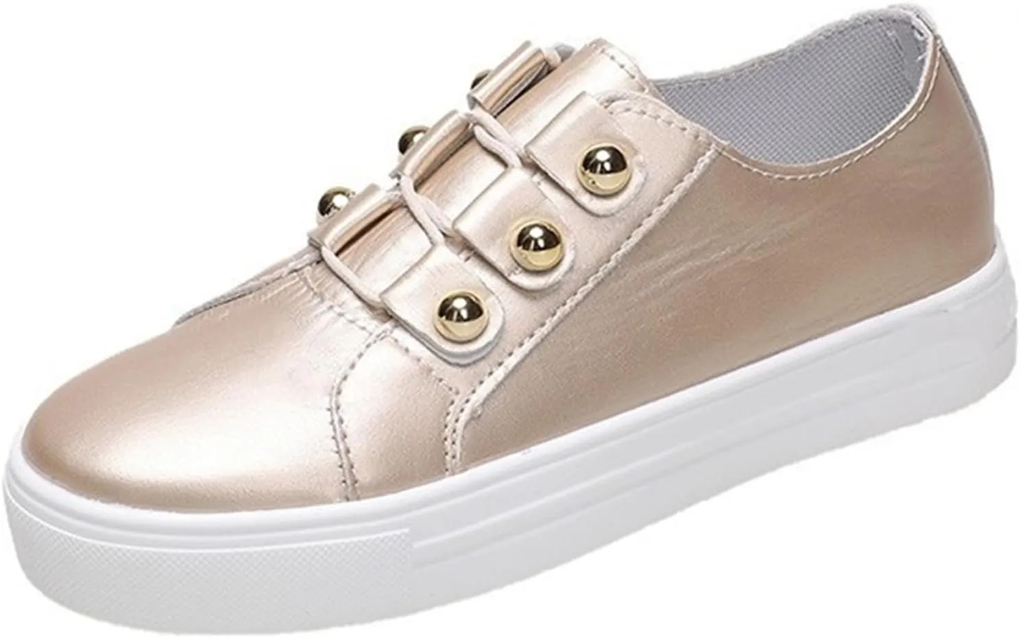 Lausiuoe Shoes For Women Flats Comfortable Navy Wide Width Women's Slip on Canvas Shoes Low Top Sneakers Non Slip Fashion Casual Fall Classic Lightweight Soft Comfort Breathable Walking Flat Loafers