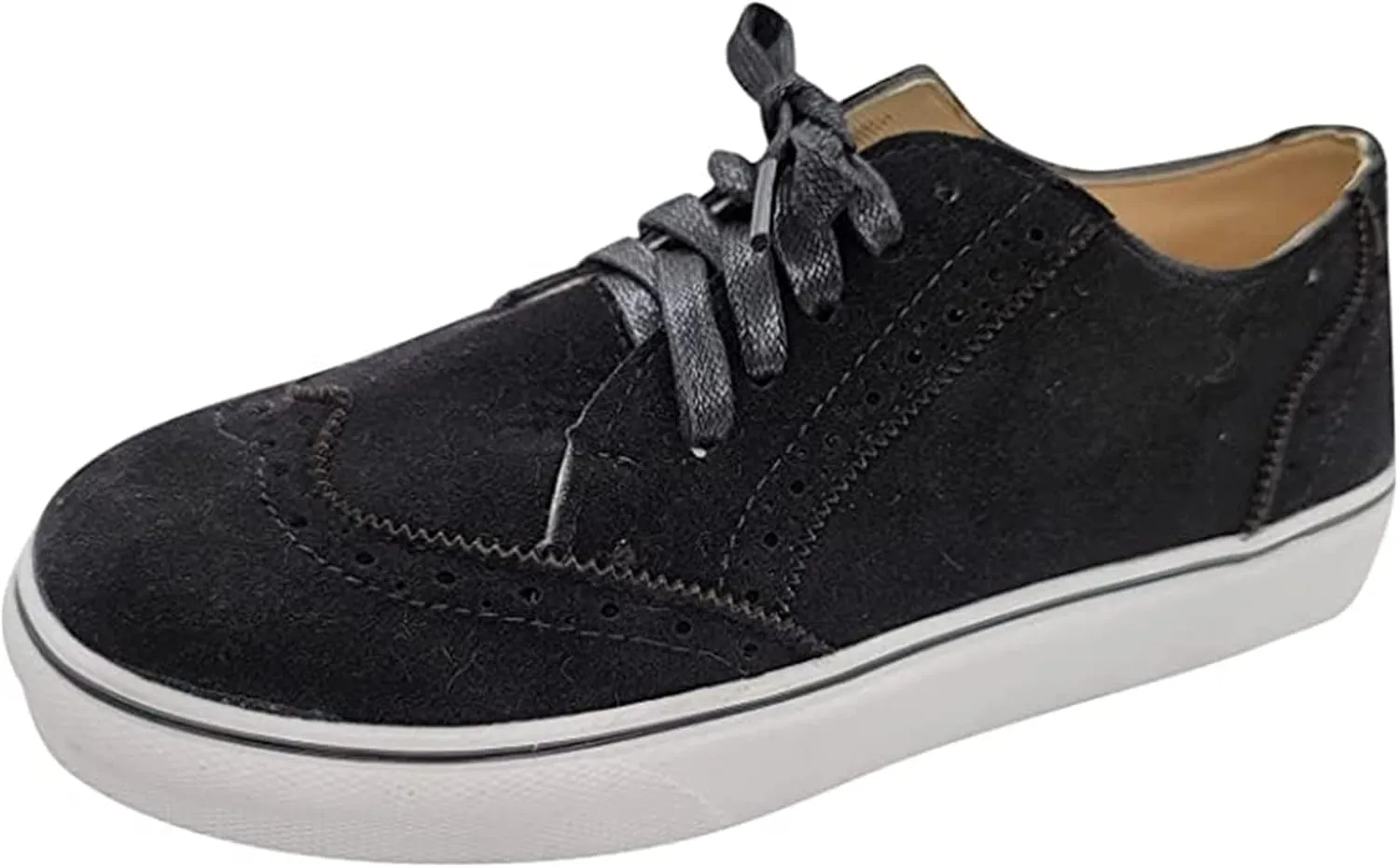 Lausiuoe Shoes For Women Sneakers Trendy Classic Casual Low Top Canvas Walking Shoes Fashion Slip On Comfort Flat Loafer