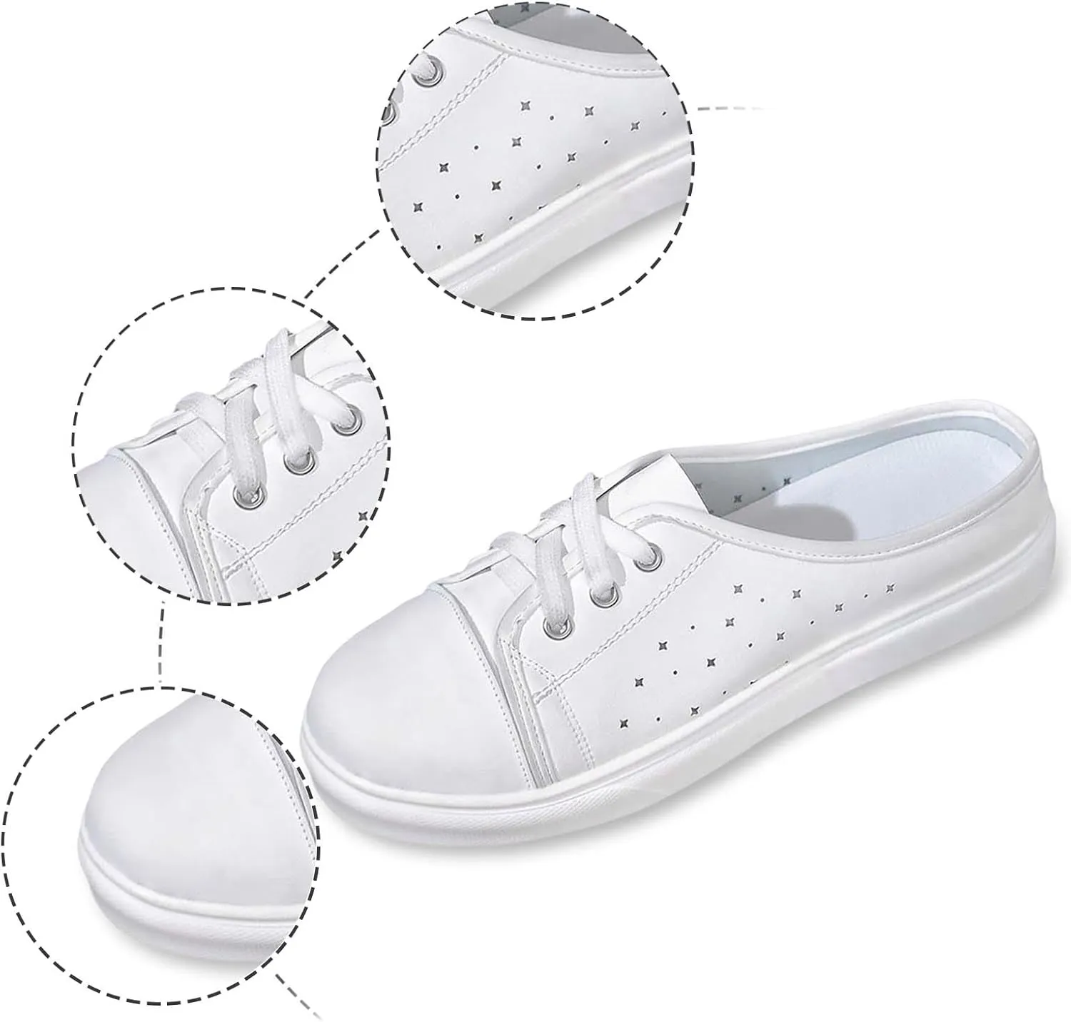 Leisure Women's Soft Sole Non Slip Flat Breathable Slip On Lazy Shoes Slippers Rhinestone Wedge Sandals Women