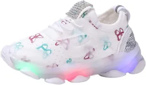 Light Up Shoes Boys Girls Kids Breathable Fashion Anti Slip Flashing Sneaker Athletic Running First Walking Shoes