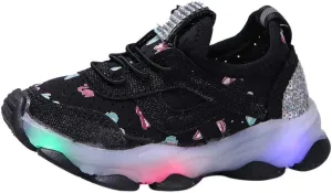 Light Up Shoes Boys Girls Kids Breathable Fashion Anti Slip Flashing Sneaker Athletic Running First Walking Shoes