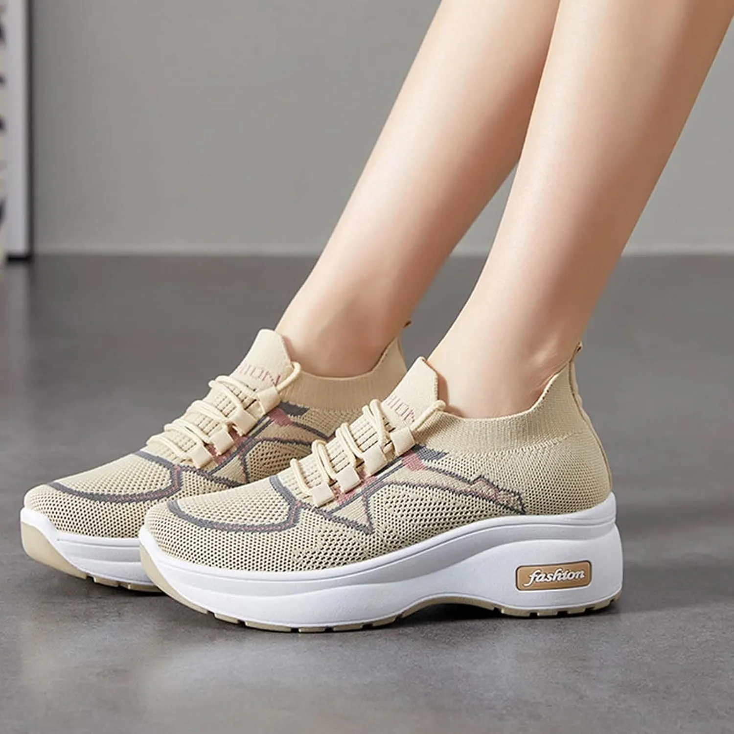 Loafers for Women Casual Women's Comfortable & Lightweight Loafers Slip On Sneakers Flat Cushioned Running Shoes Women