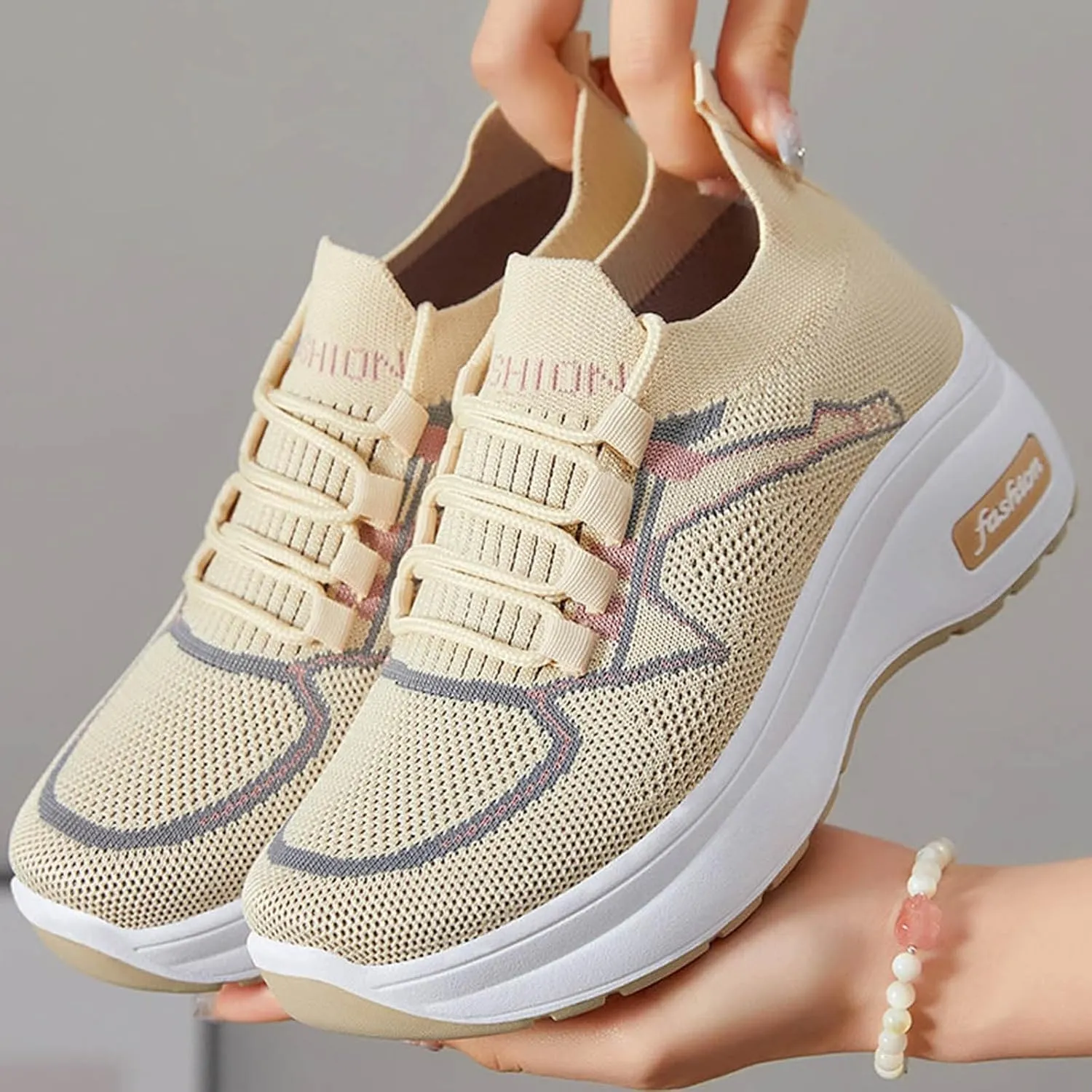 Loafers for Women Casual Women's Comfortable & Lightweight Loafers Slip On Sneakers Flat Cushioned Running Shoes Women