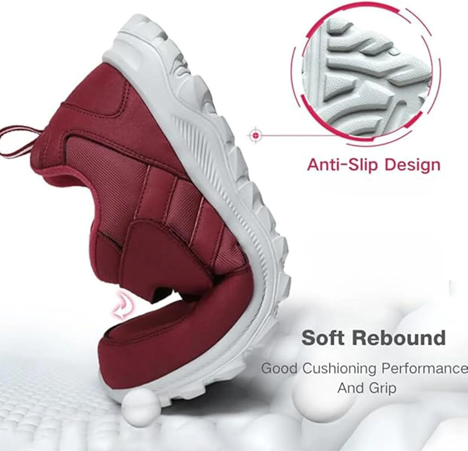 Loafers for Women Casual Women's Comfortable & Lightweight Loafers Slip On Sneakers Flat Walking Shoes Foam Shoe Woman