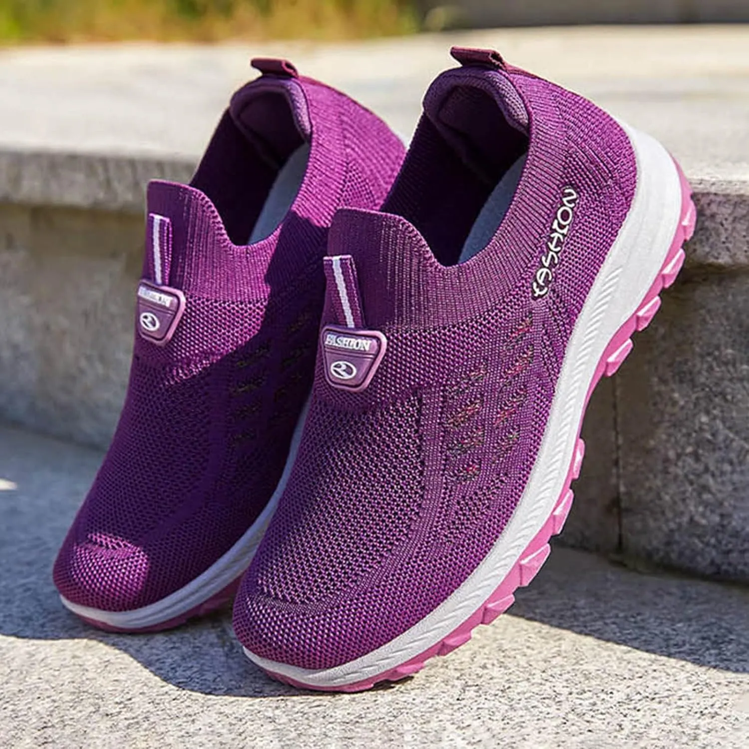 Loafers for Women Casual Women's Comfortable & Lightweight Loafers Slip On Sneakers Flat Womens Hospitality Shoes Women