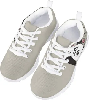 MARSVOVO Kids Animal Print Sneakers Flexible Athletic Lightweight Breathable Lace-up First Shoes for Walking Boy Girl Most Comfortable Classic Printed Casual Fashion Non Slip Sport Girl Running Shoes