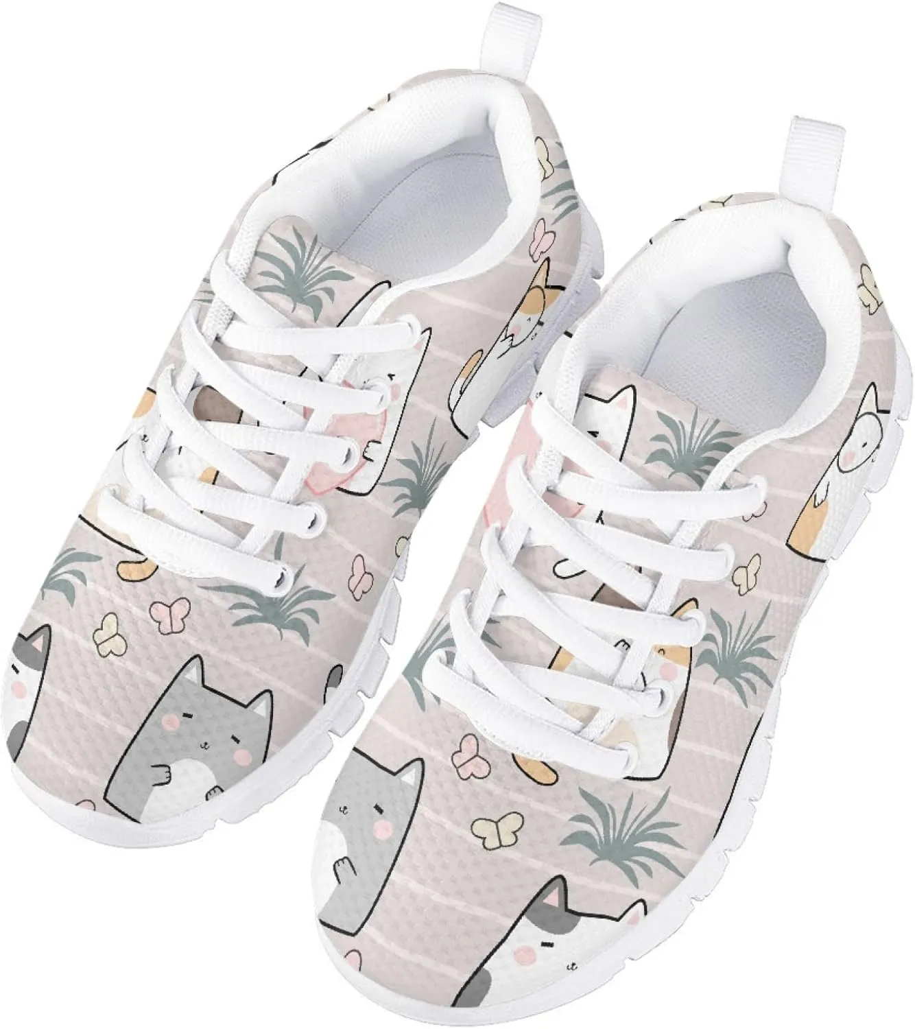 MARSVOVO School Shoes for Boys Girls Lace-up Lightweight Breathable Athletic Flexible Walking Shoes for Kids Most Comfortable Casual Classic Fashion Playing Sports Shoes