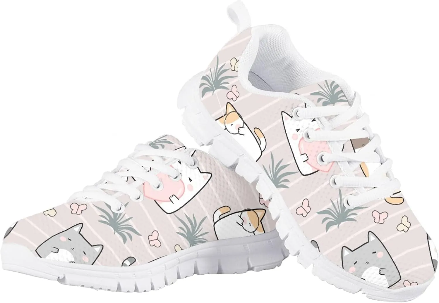 MARSVOVO School Shoes for Boys Girls Lace-up Lightweight Breathable Athletic Flexible Walking Shoes for Kids Most Comfortable Casual Classic Fashion Playing Sports Shoes