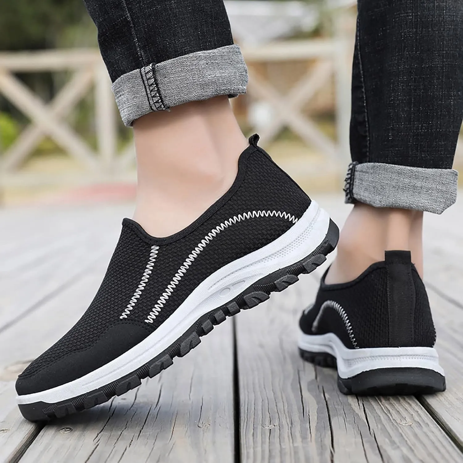 Men Low Top Walking Shoes Fashion Casual Loafers Mens Casual Shoes Combo Sneaker