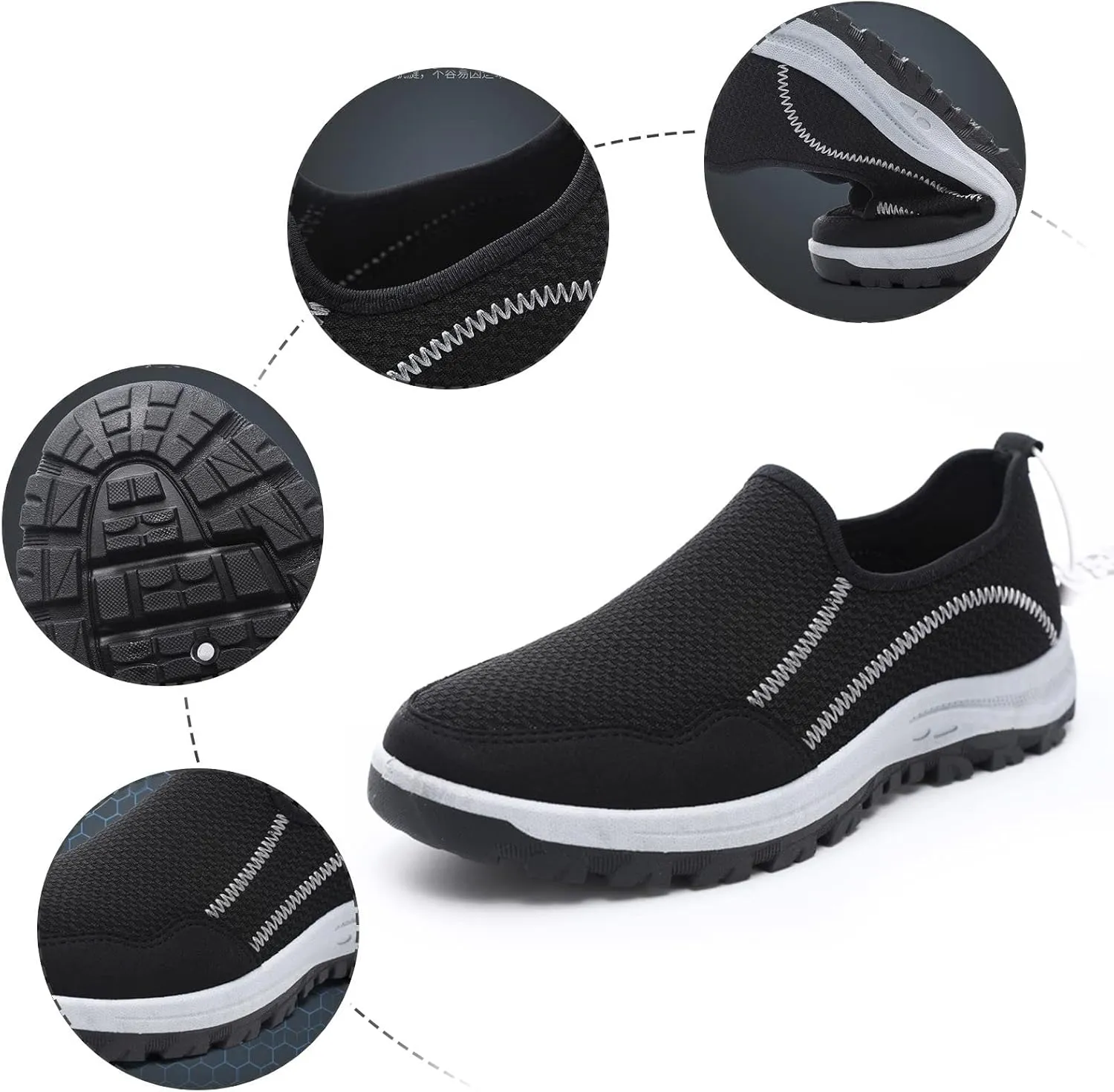 Men Low Top Walking Shoes Fashion Casual Loafers Mens Casual Shoes Combo Sneaker