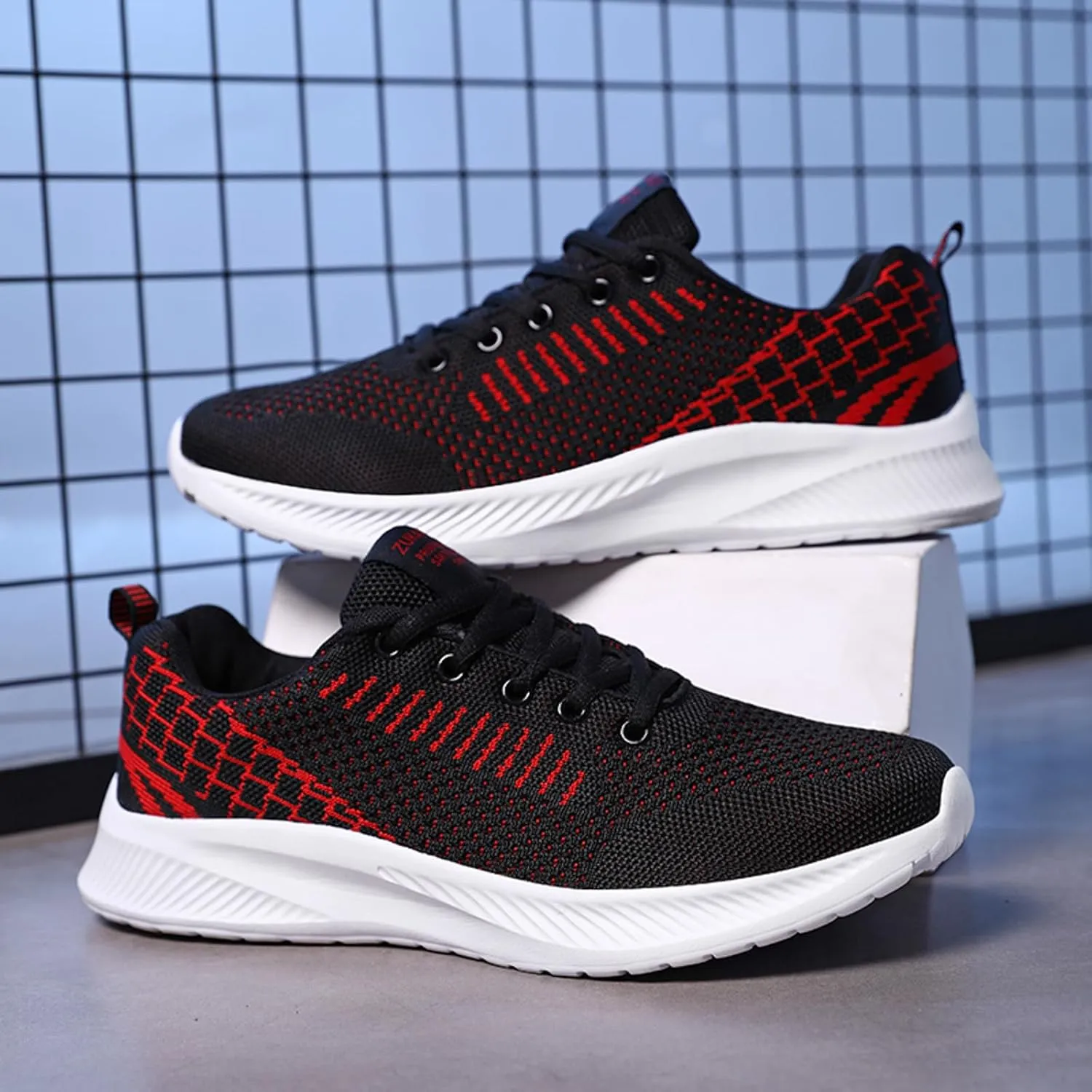 Men Slip on Walking Shoes Casual Dressy Memory Foam Ultra Lightweight Breathable Fashion Sneakers Non Slip Travel Jogging Training Gym Shoes Wide Width