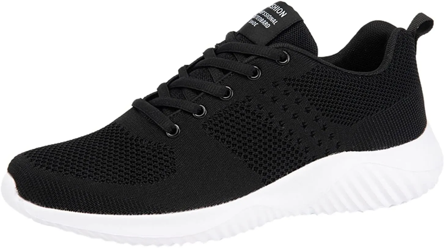Men Slip on Walking Shoes Comfortable Memory Foam Breathable Fashion Sneakers Non Slip Arch Support Vacation Training Gym Shoes Wide Width
