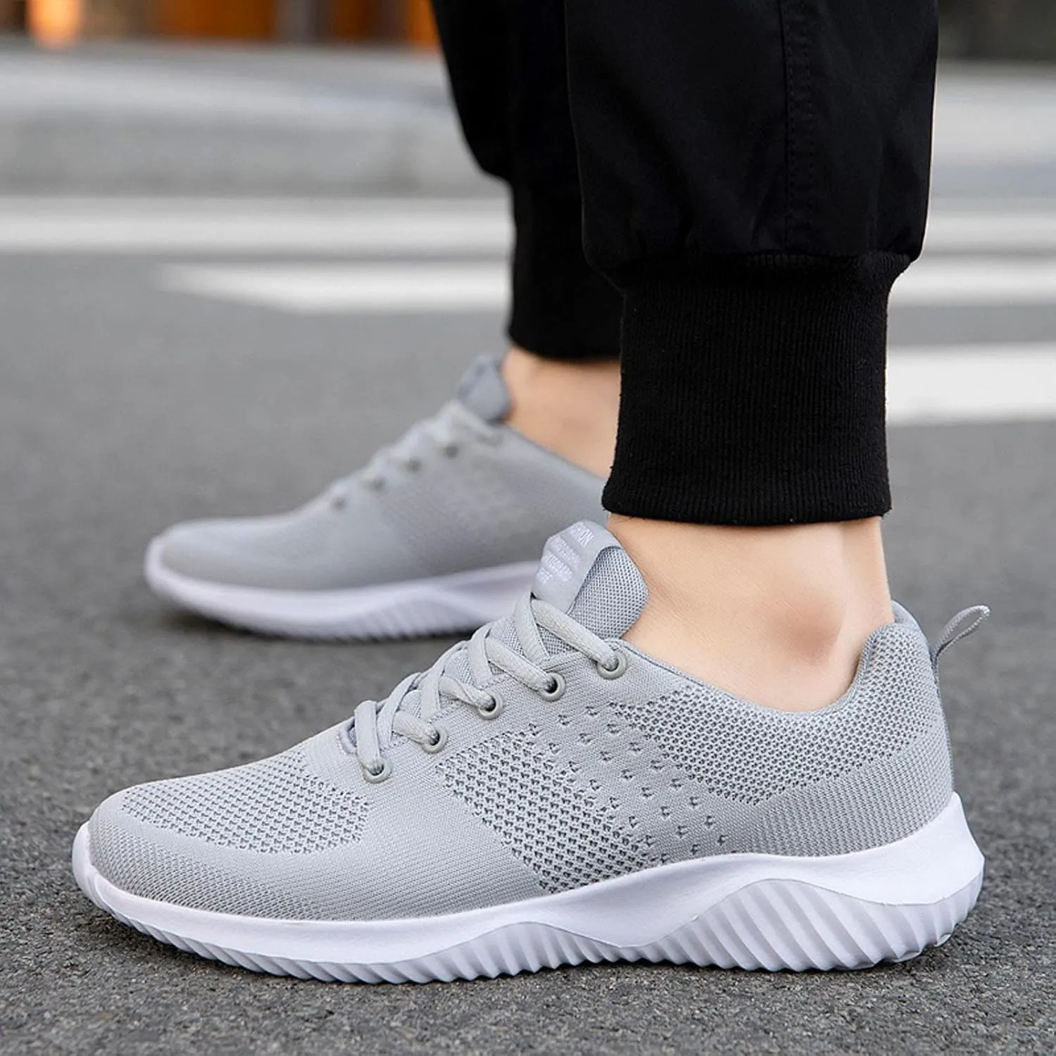 Men Slip on Walking Shoes Comfortable Memory Foam Breathable Fashion Sneakers Non Slip Arch Support Vacation Training Gym Shoes Wide Width